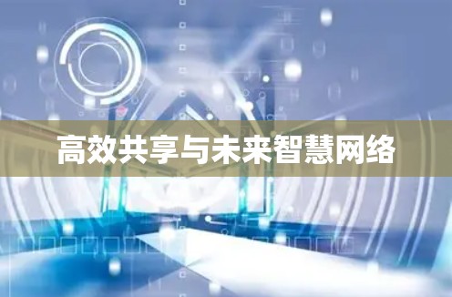 高效共享与未来智慧网络 高效共享与未来智慧网络