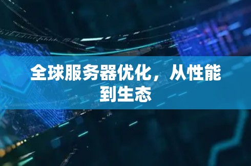 全球服务器优化,从性能到生态 全球服务器优化,从性能到生态