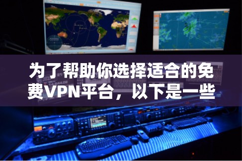 为了帮助你选择适合的免费VPN平台,以下是一些详细的建议 为了帮助你选择适合的免费VPN平台,以下是一些详细的建议