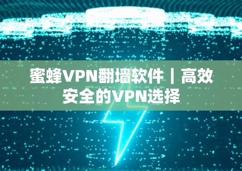 蜜蜂VPN翻墙软件|高效安全的VPN选择 蜜蜂VPN翻墙软件|高效安全的VPN选择