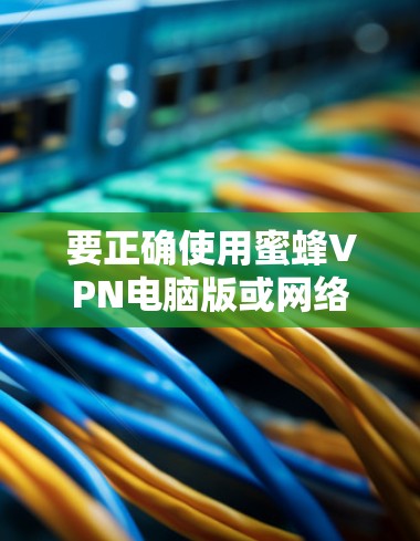 要正确使用蜜蜂VPN电脑版或网络加速功能，您可以按照以下步骤操作
