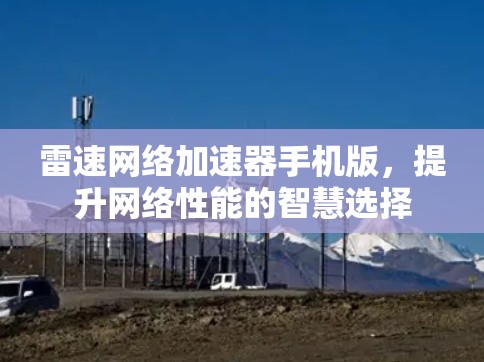雷速网络加速器手机版,提升网络性能的智慧选择 雷速网络加速器手机版,提升网络性能的智慧选择