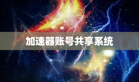 加速器账号共享系统